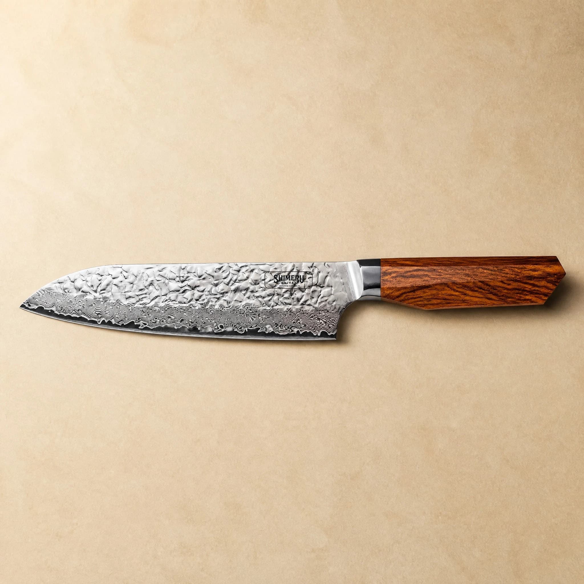 Shikoku 7" Damascus Steel Kengata Santoku