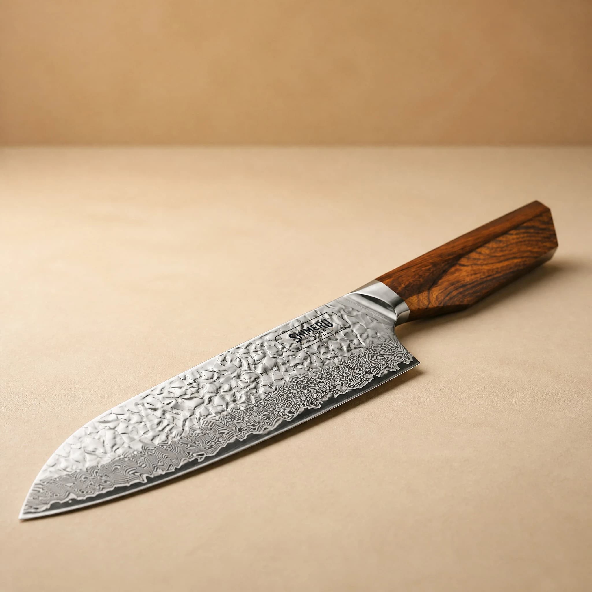 Shikoku 7" Damascus Steel Kengata Santoku