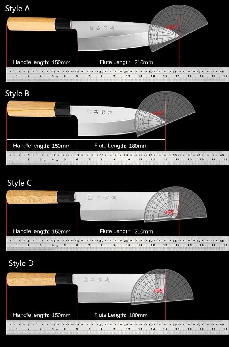 Tokoro 8.25" Stainless Steel Sushi Deba Knife 出刃包丁