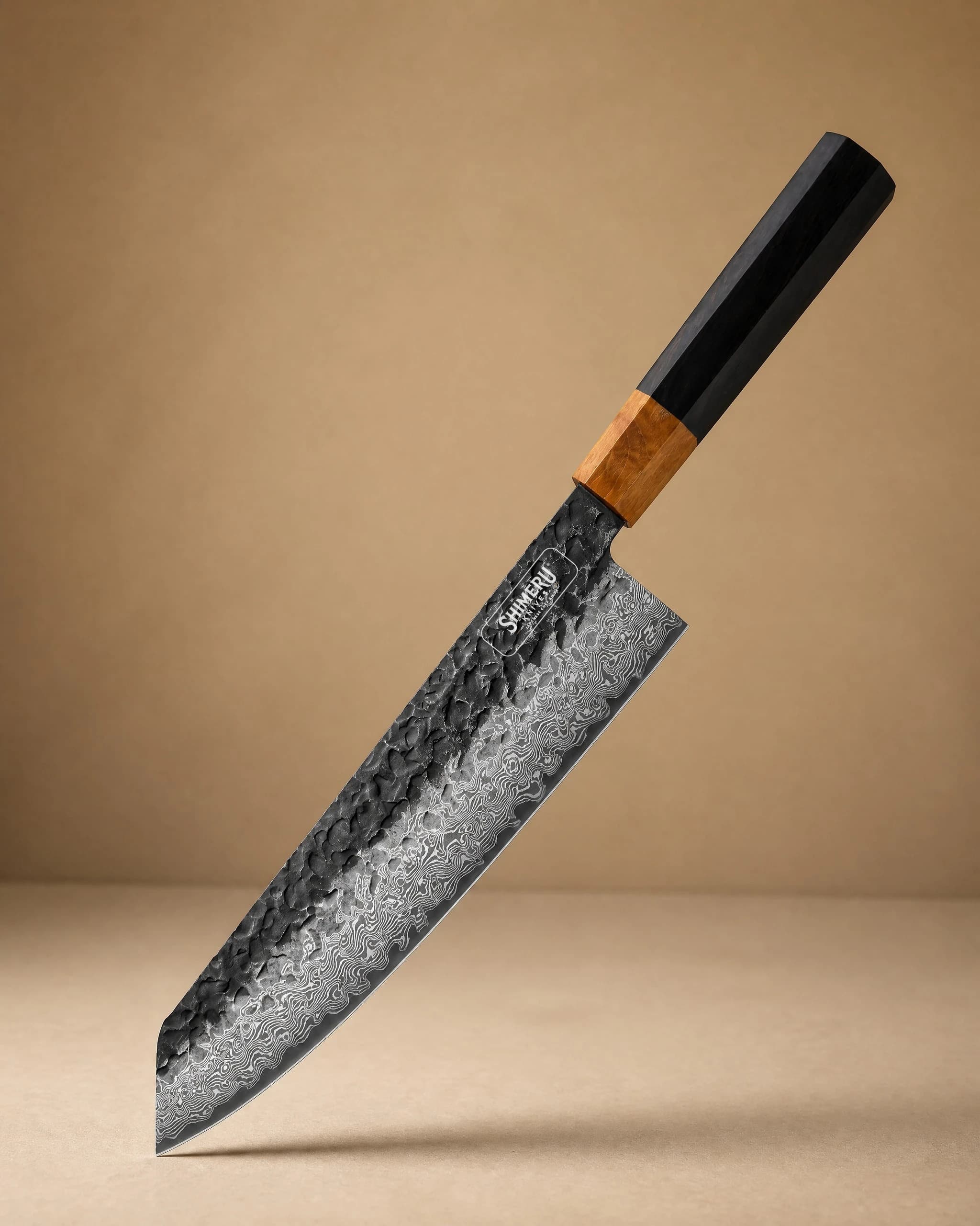 Dark Grain 9.5" Damascus Steel Kiritsuke Knife