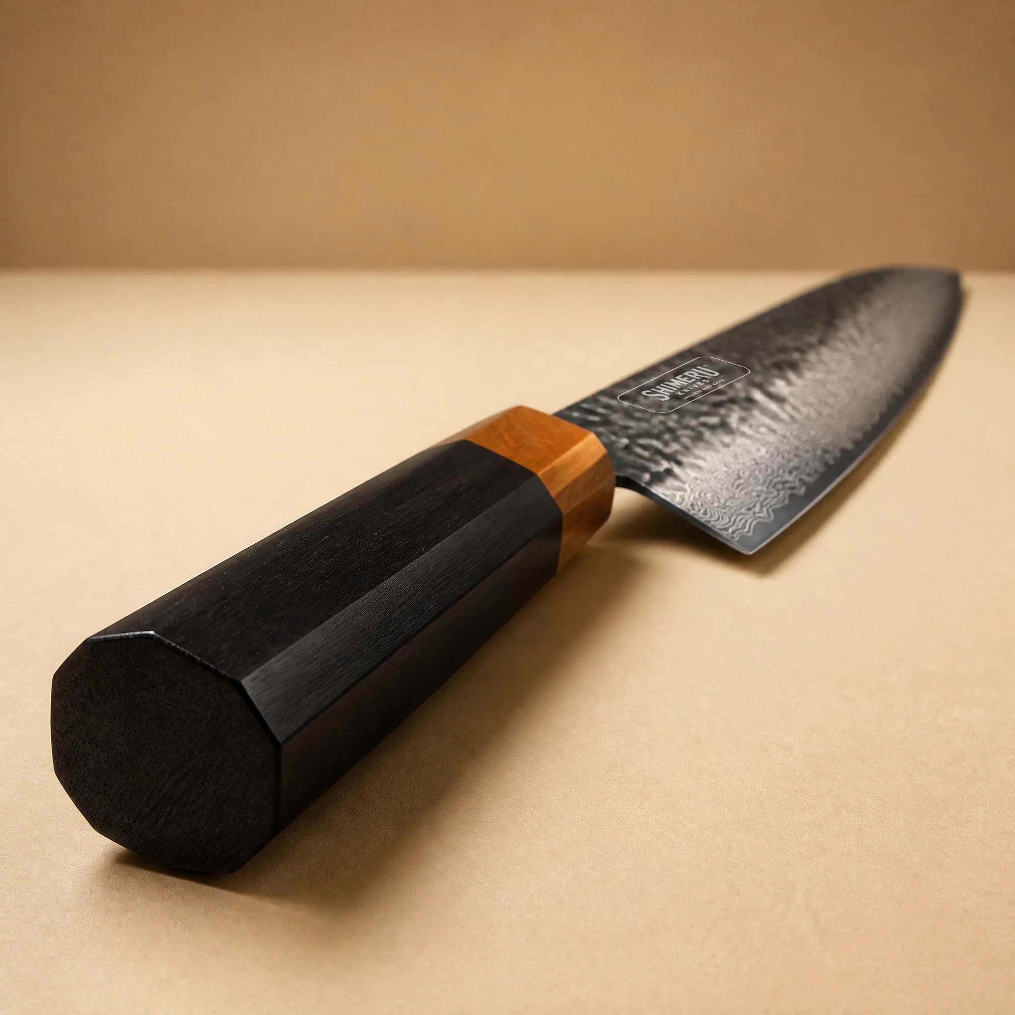 Dark Grain 9.5" Damascus Steel Kiritsuke Knife