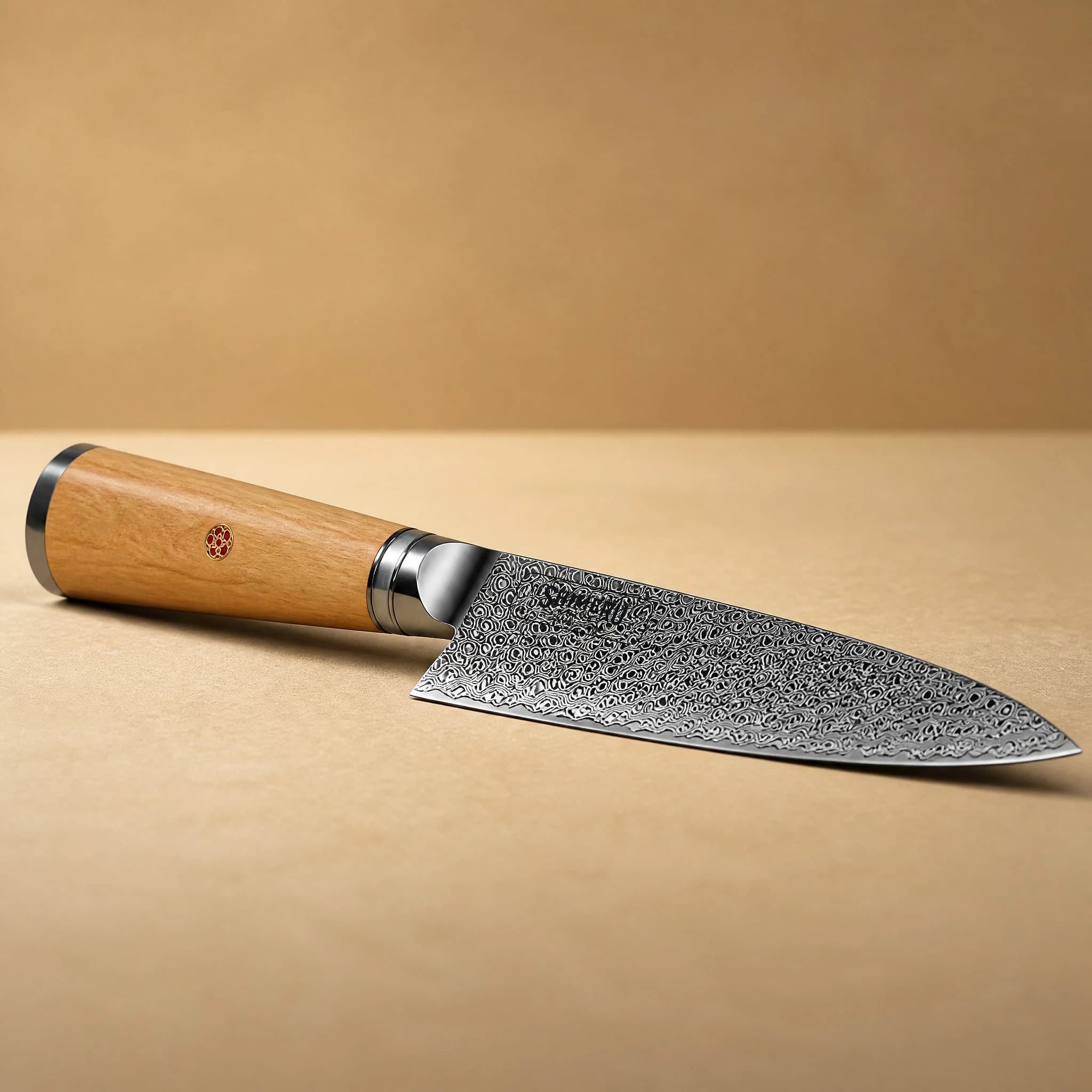 Maruyama 8'' Damascus Steel Gyuto Knife