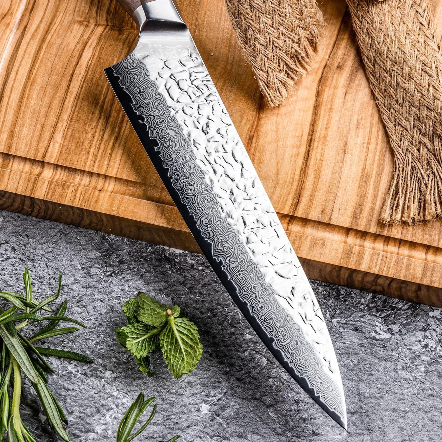 Muko 7.9" Damascus Steel Gyuto Knife 牛刀
