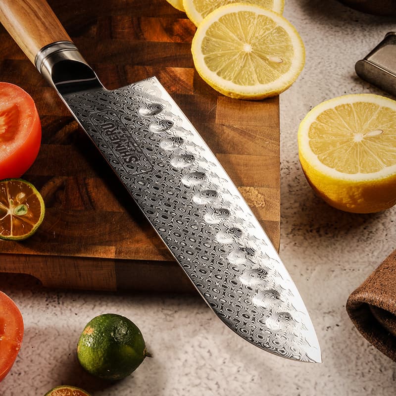 Sendai 7" Damascus Steel Santoku Knife 三徳包丁