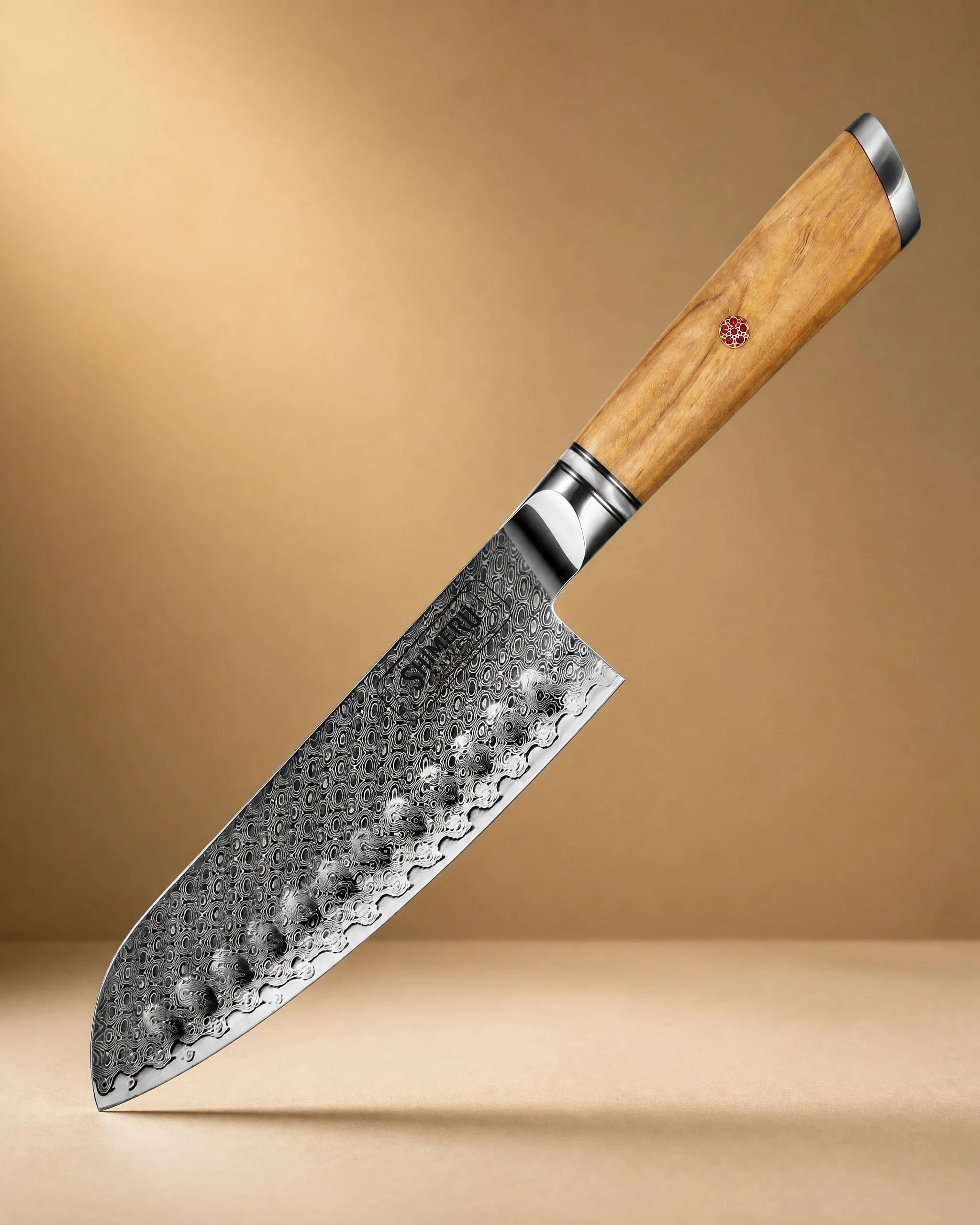 Sendai 7" Damascus Steel Santoku Knife