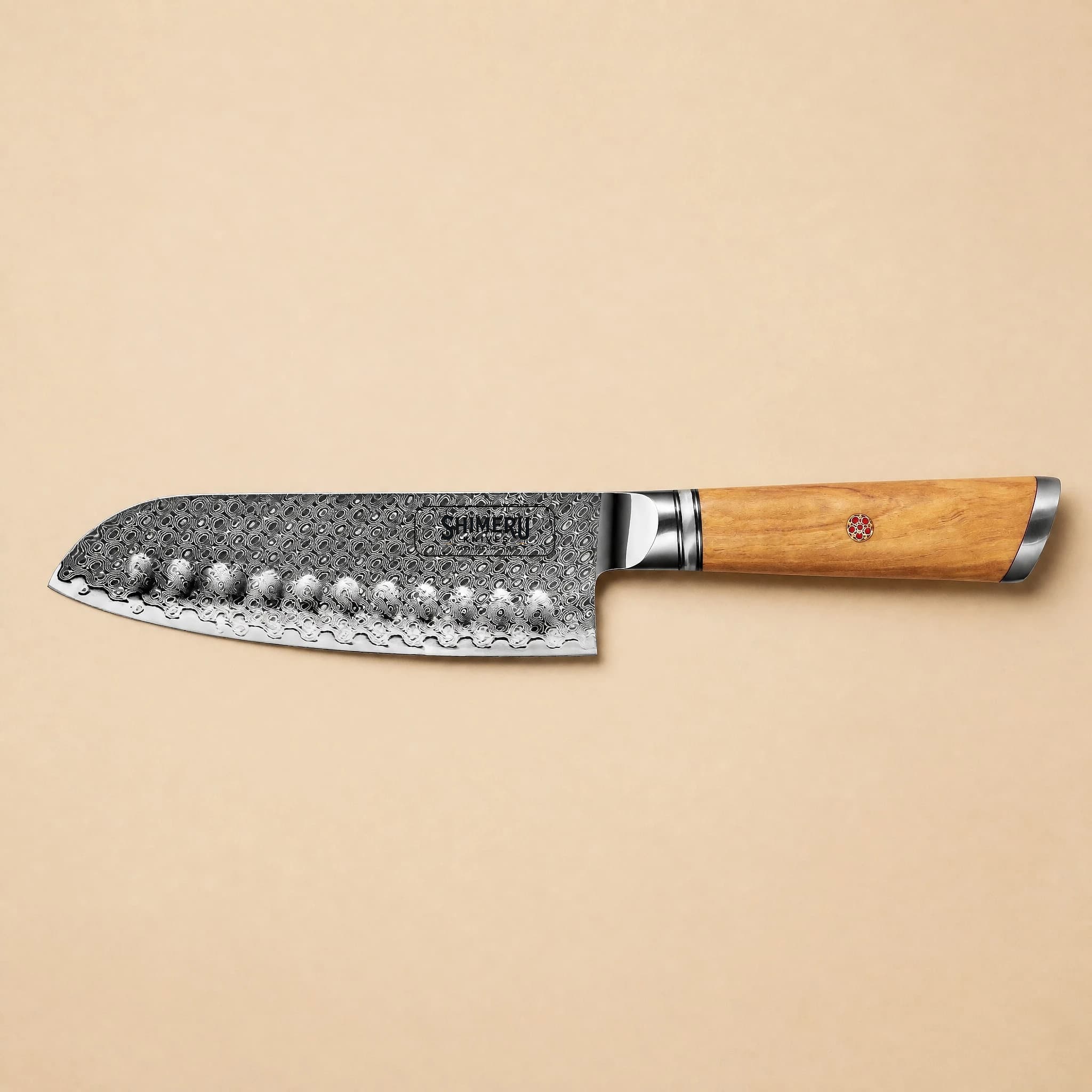Sendai 7" Damascus Steel Santoku Knife