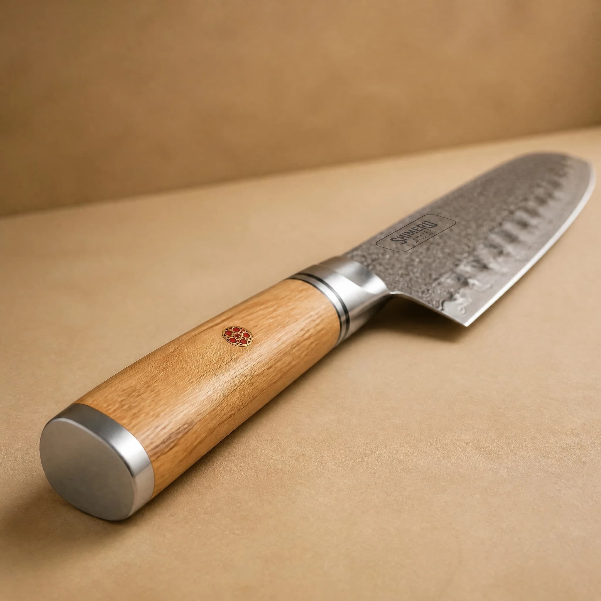 Sendai 7" Damascus Steel Santoku Knife