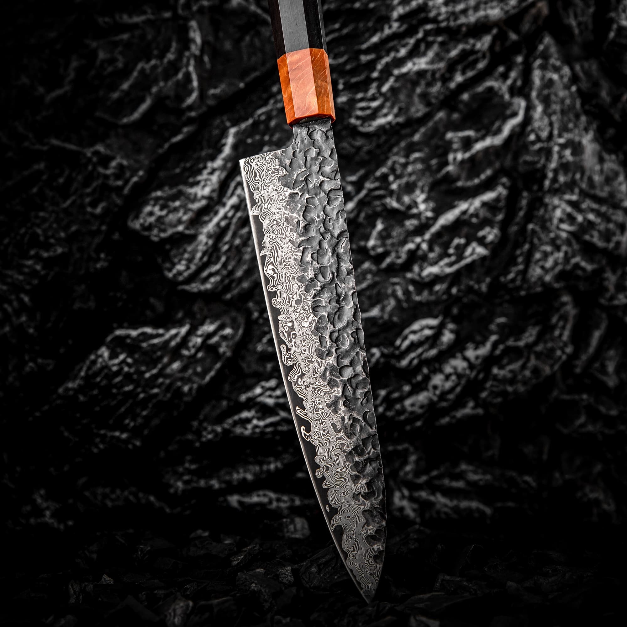 Kumozu 8'' Damascus Steel Gyuto Knife 牛刀