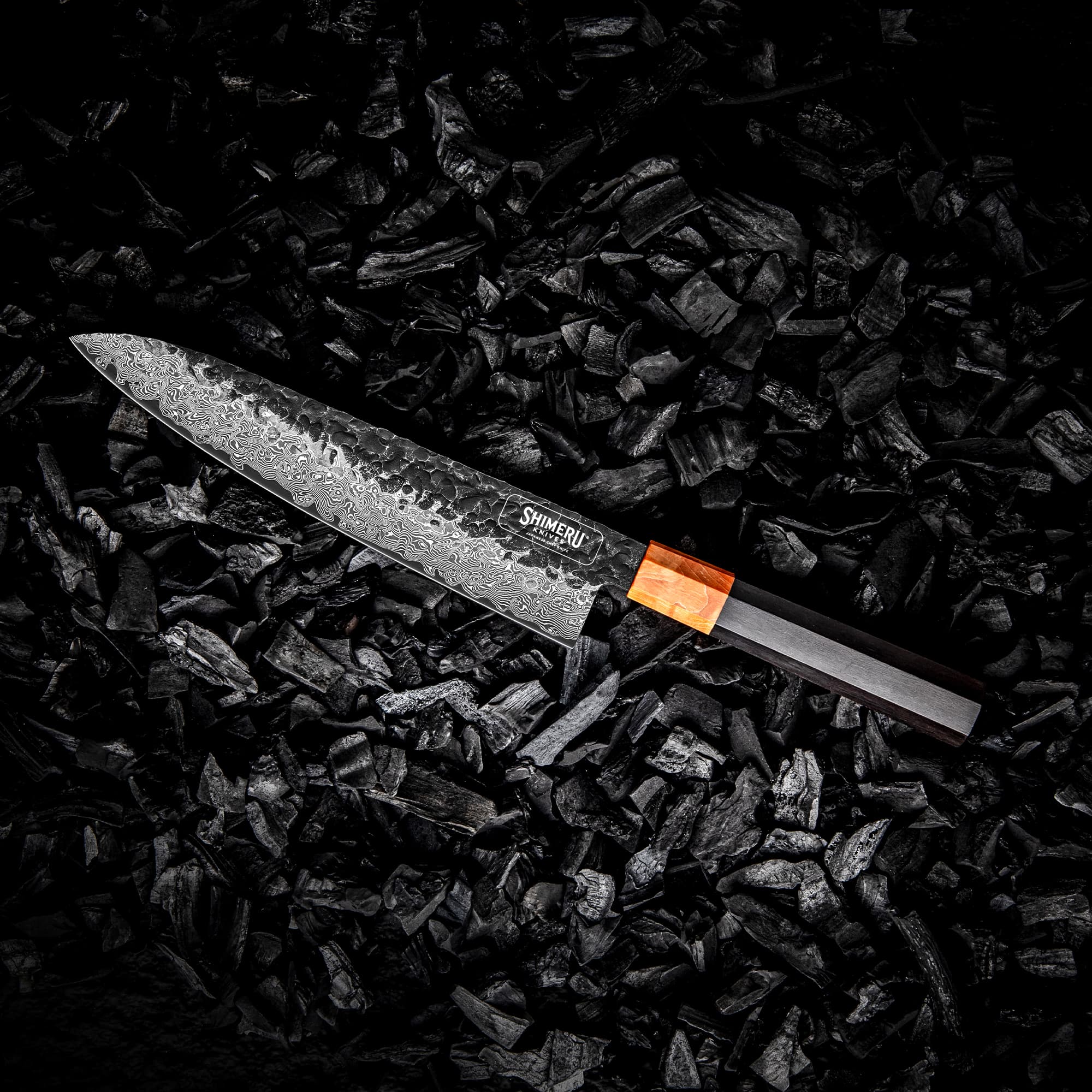 Kumozu 8'' Damascus Steel Gyuto Knife 牛刀