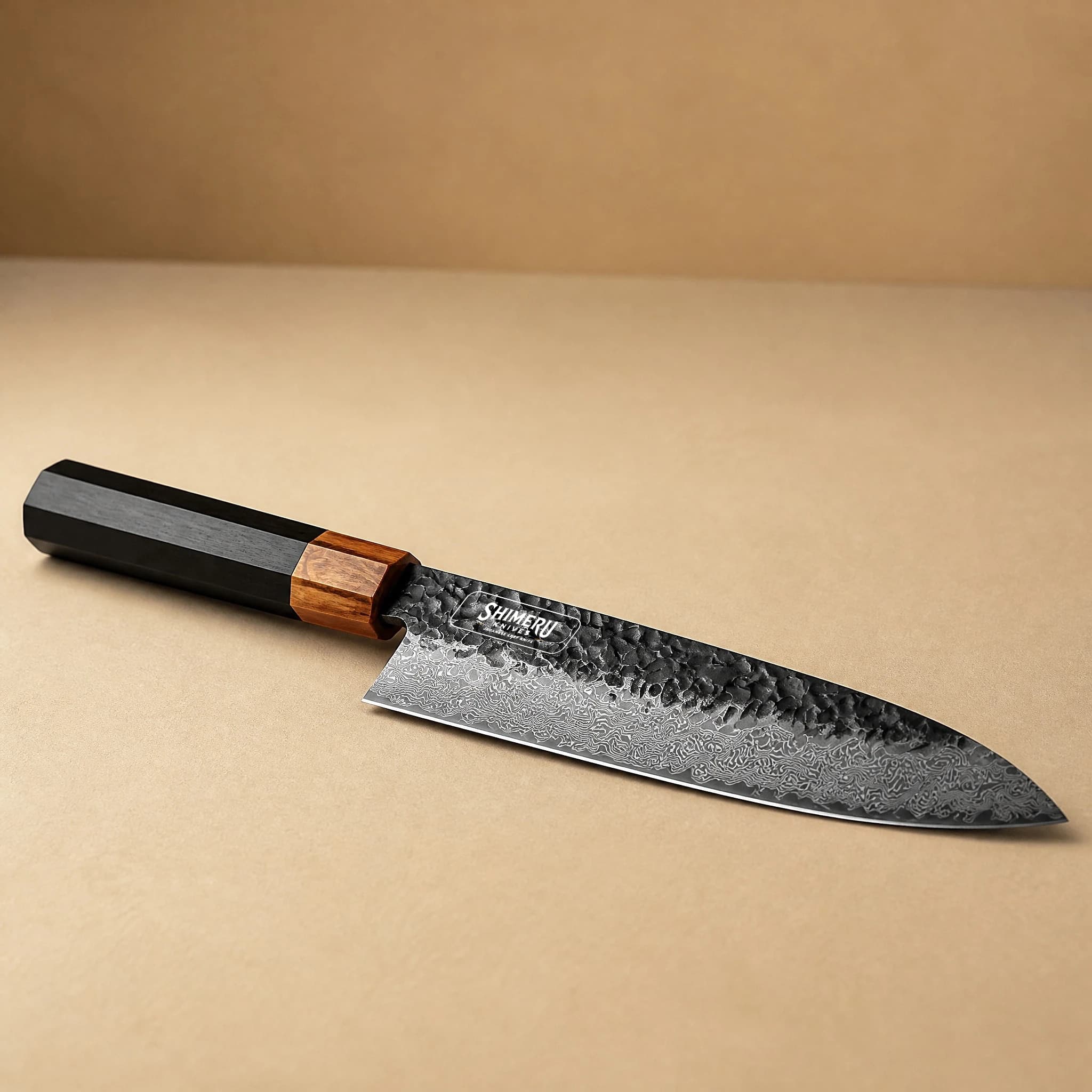 Kumozu 8'' Damascus Steel Gyuto Knife