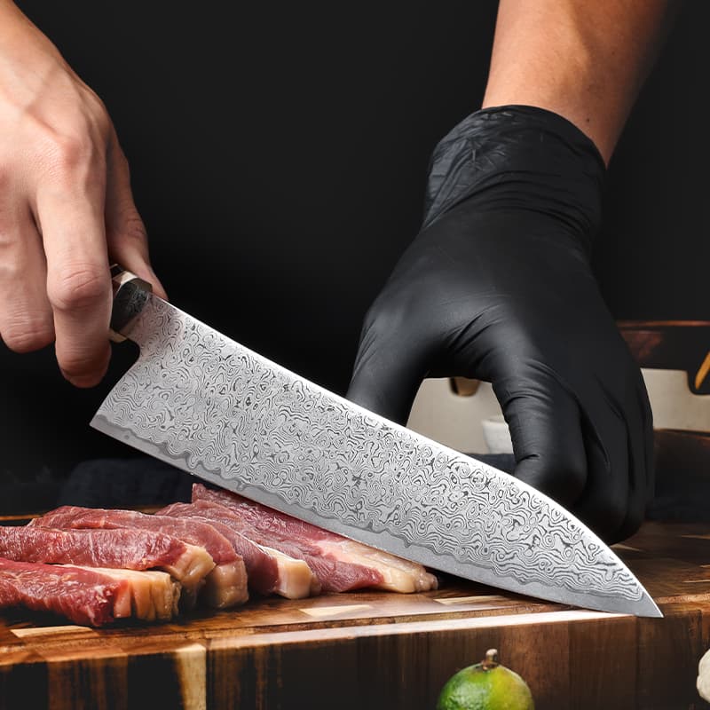 Sakawa 8.5" Damascus Steel Gyuto Knife 牛刀