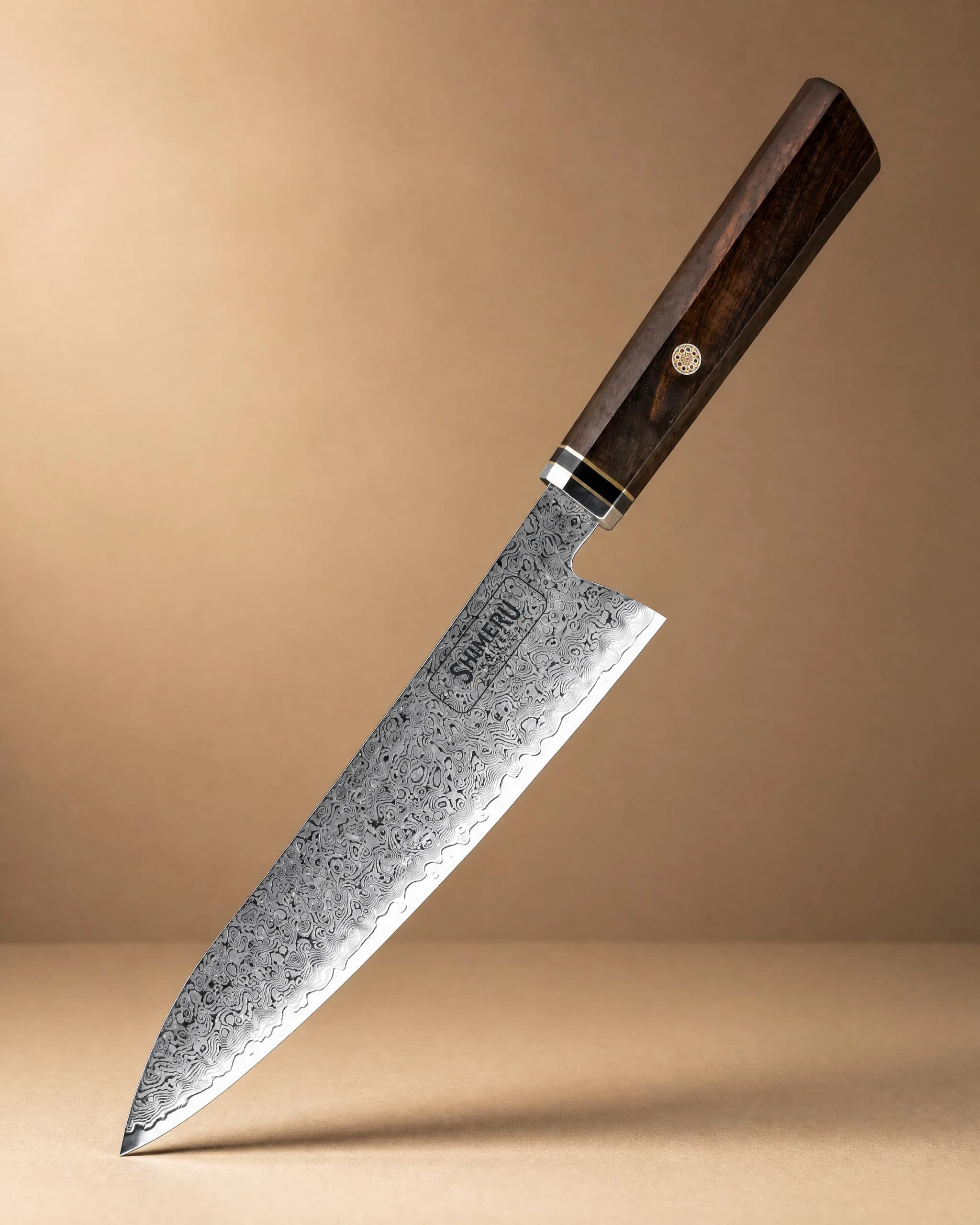 Sakawa 8.5" Damascus Steel Gyuto Knife