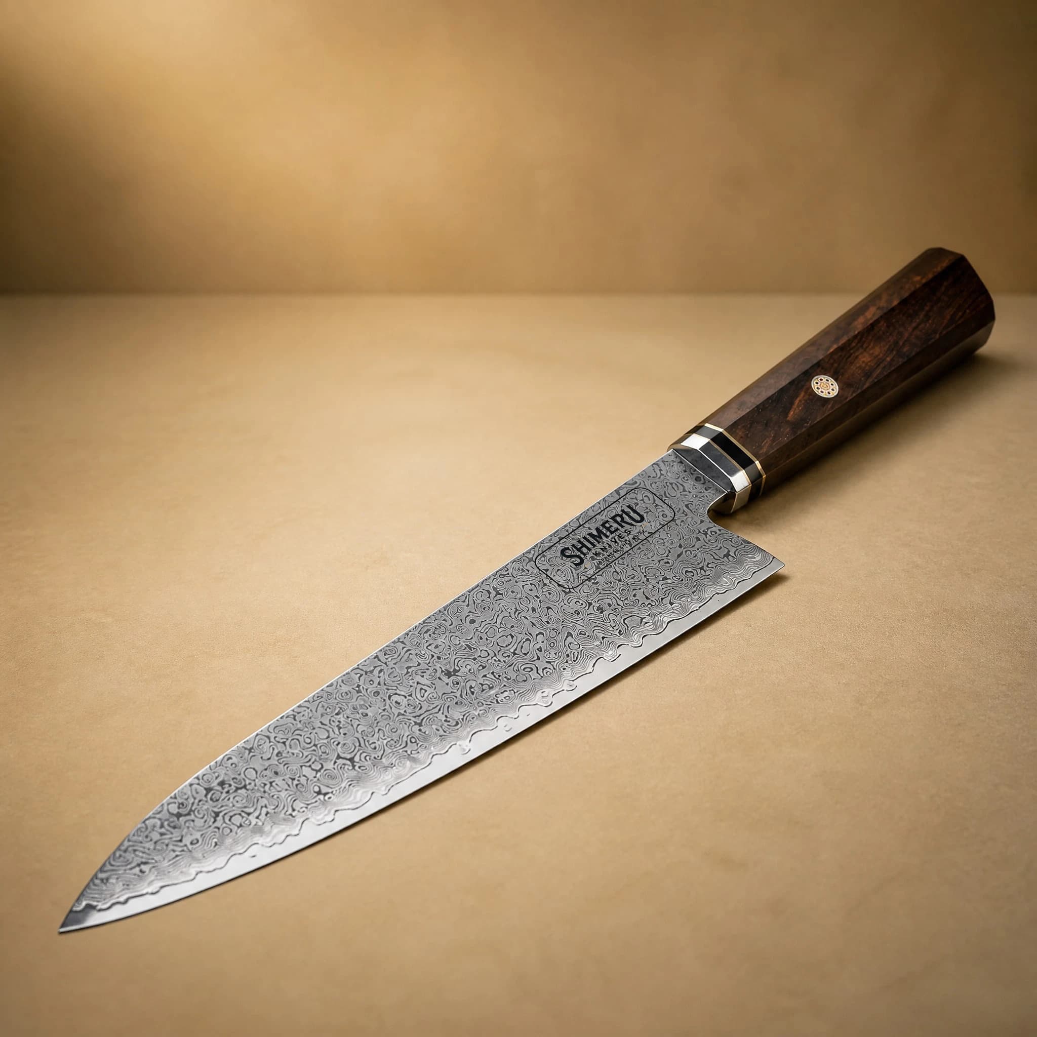 Sakawa 8.5" Damascus Steel Gyuto Knife