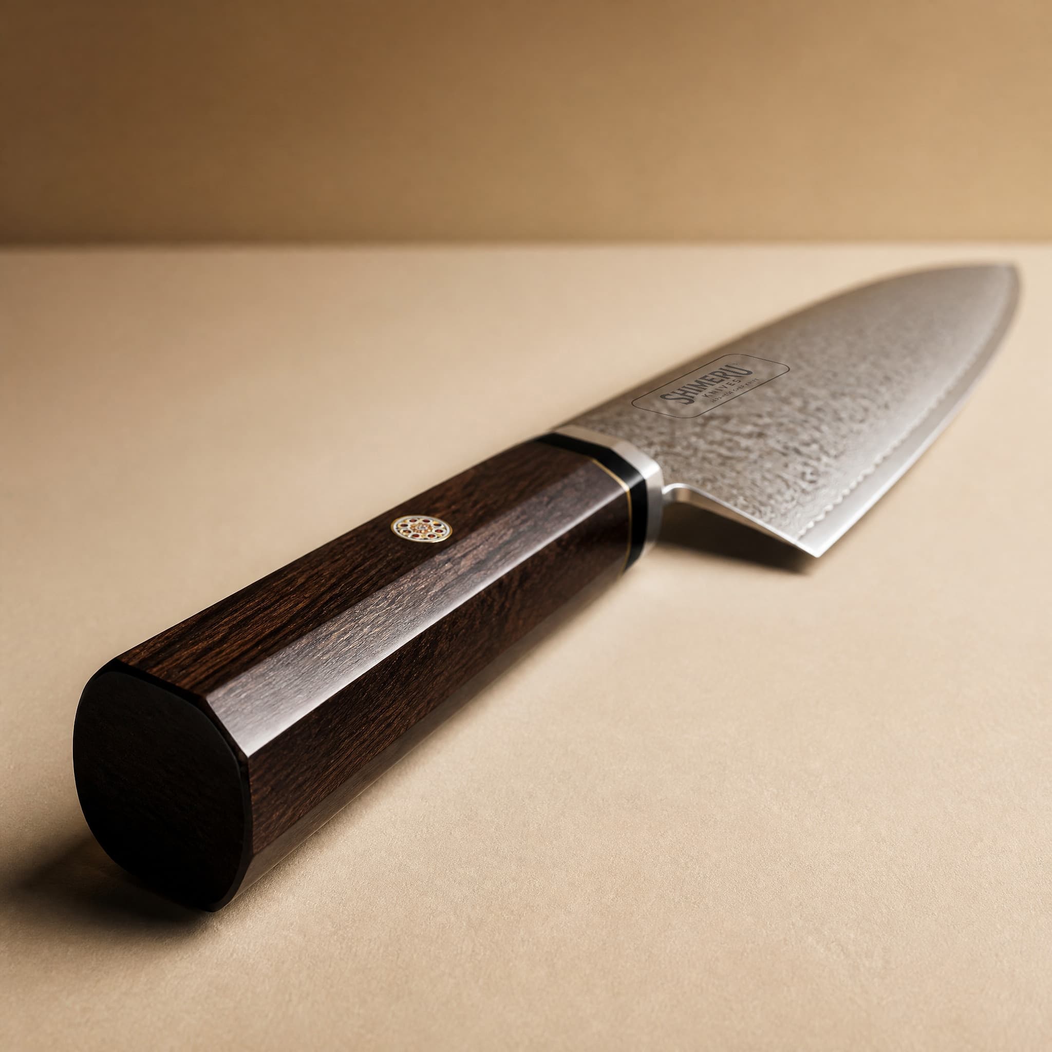 Sakawa 8.5" Damascus Steel Gyuto Knife