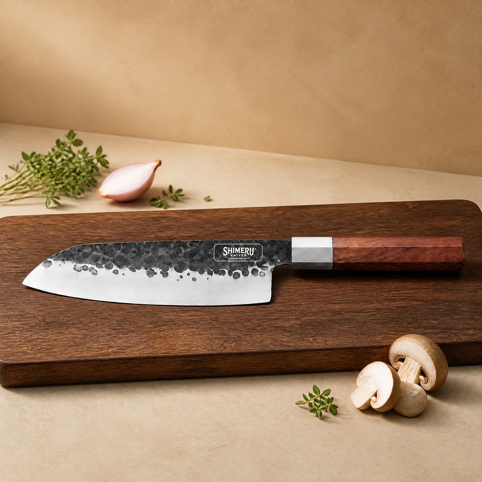 Kita 7" Stainless Steel Santoku Knife