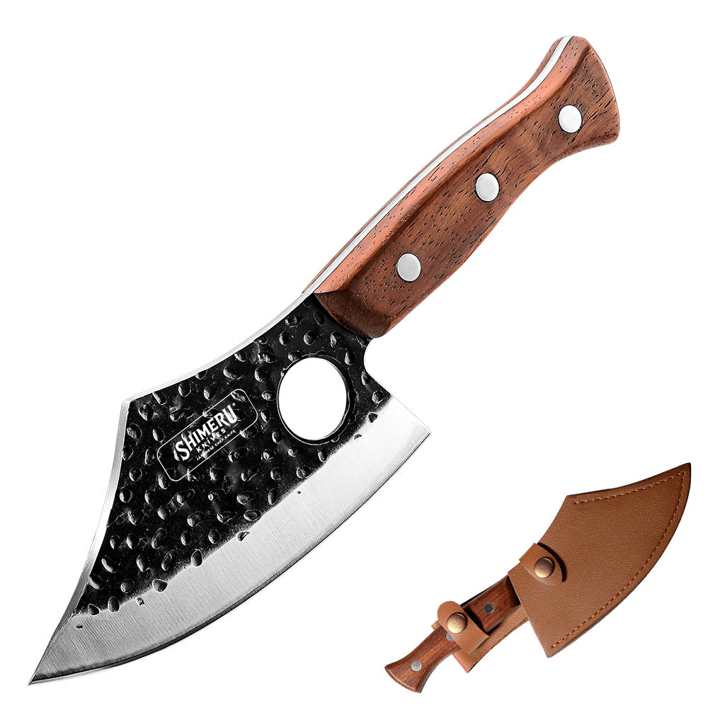 Kiba 5.8" Butcher Knife with Leather Sheath