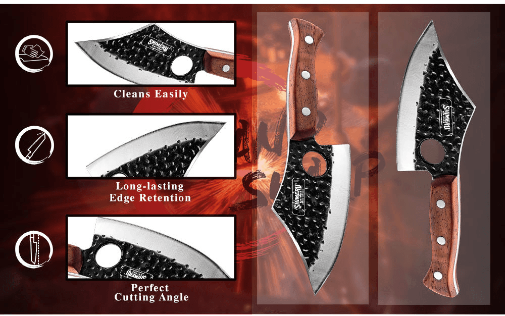 Kiba 5.8" Butcher Knife with Leather Sheath