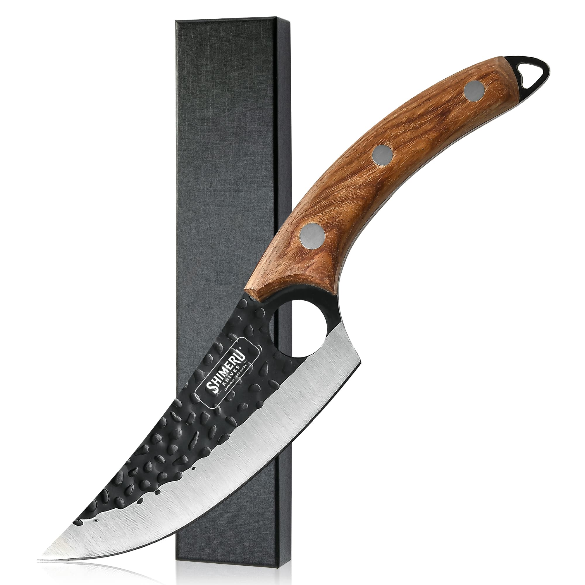 Tetsuya 5.7" Butcher Knife with Leather Sheath