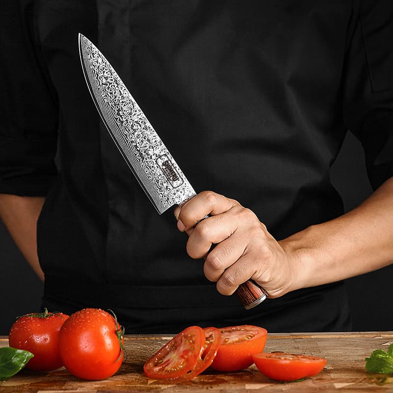 Kinzan 金山 7.7" Damascus Steel Gyuto Japanese Chef Knife