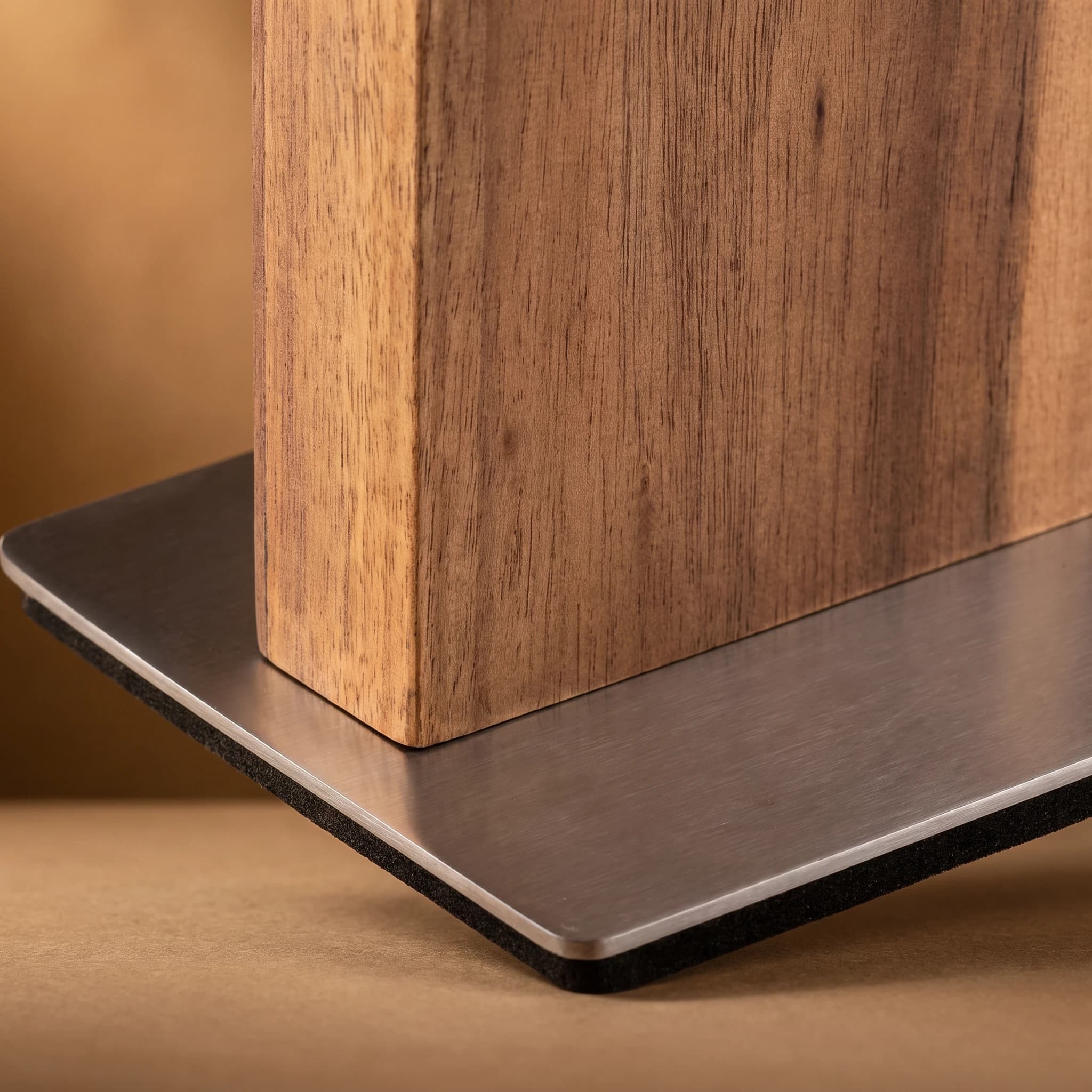 Double-Sided Acacia Wood Magnetic Knife Stand