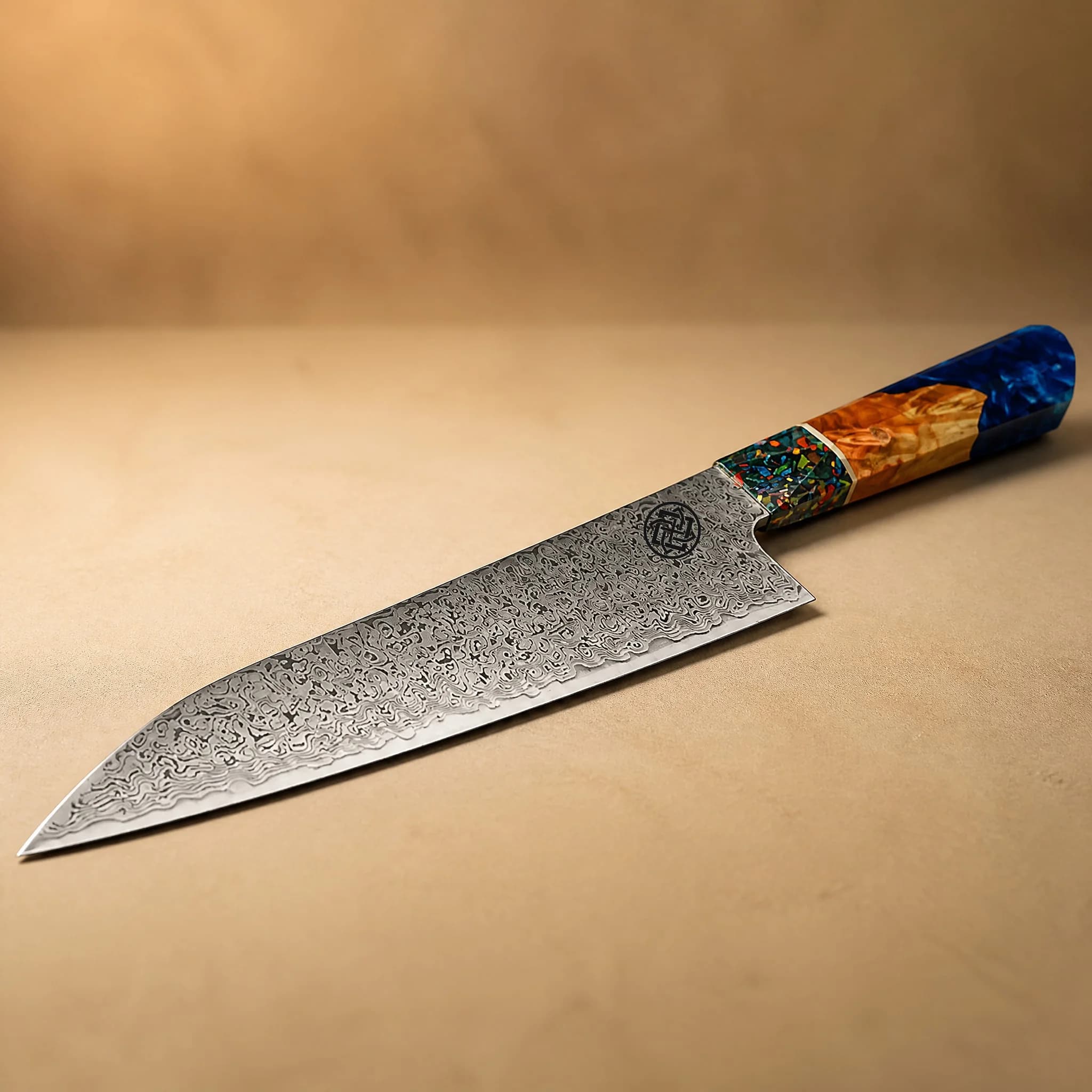 Ruri 8.5" Damascus Steel Gyuto Knife 牛刀
