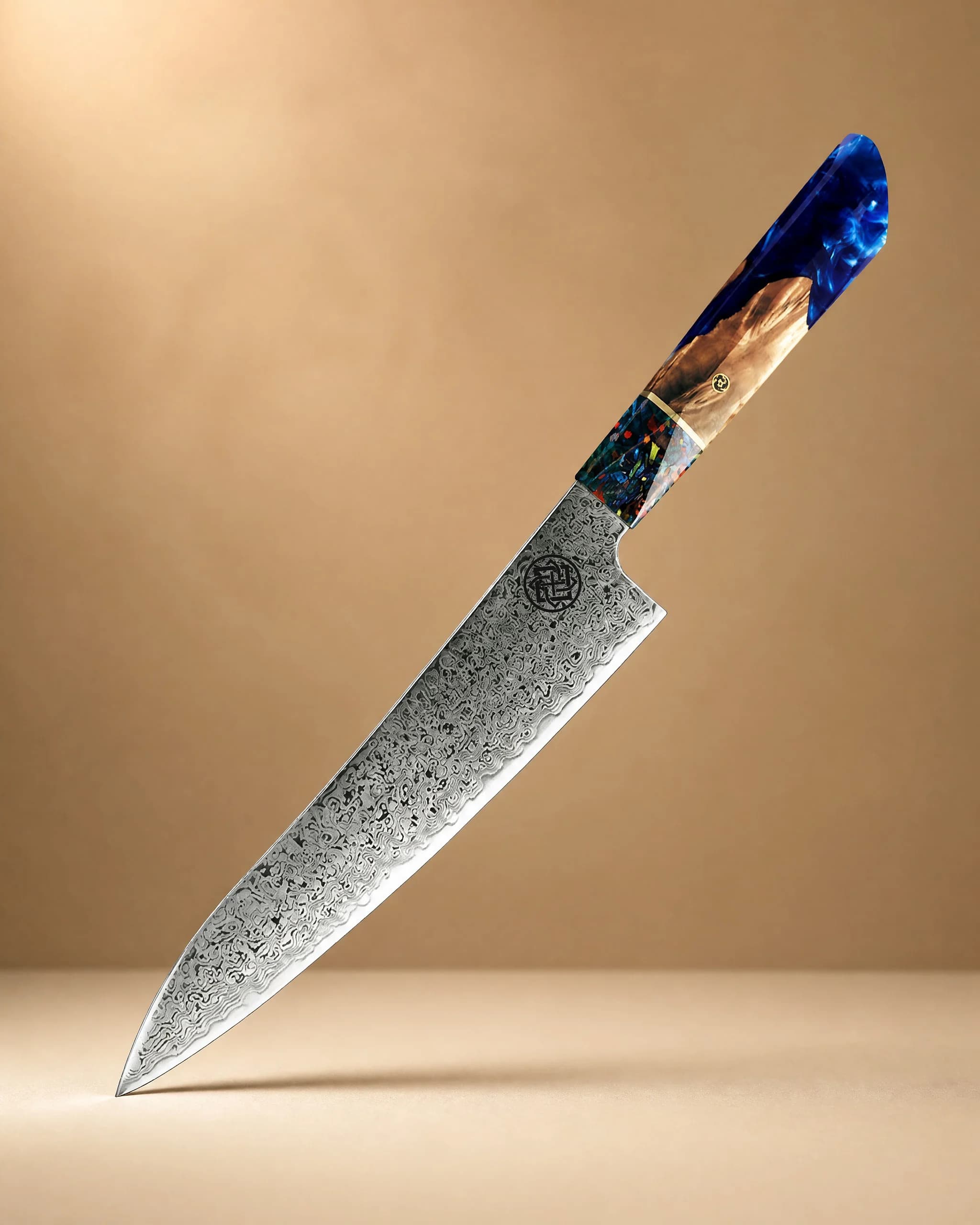 Ruri 8.5" Damascus Steel Gyuto Knife 牛刀