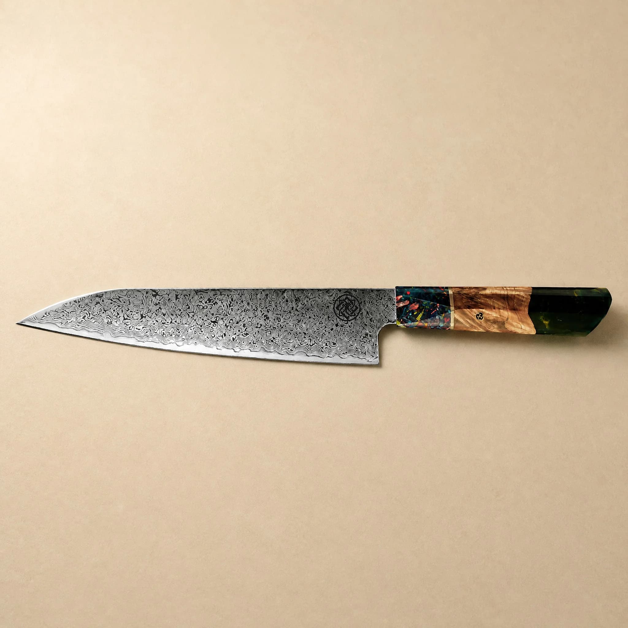 Wakaba 8.5" Damascus Steel Gyuto Knife 牛刀