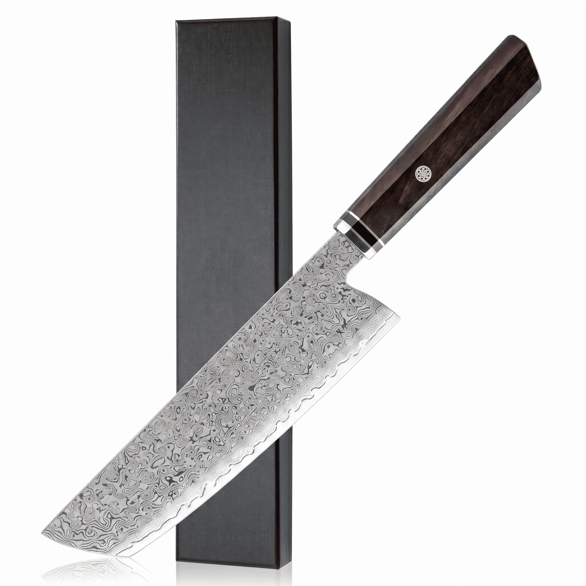 Yamato 7" Damascus Steel Nakiri Knife 菜切り包丁