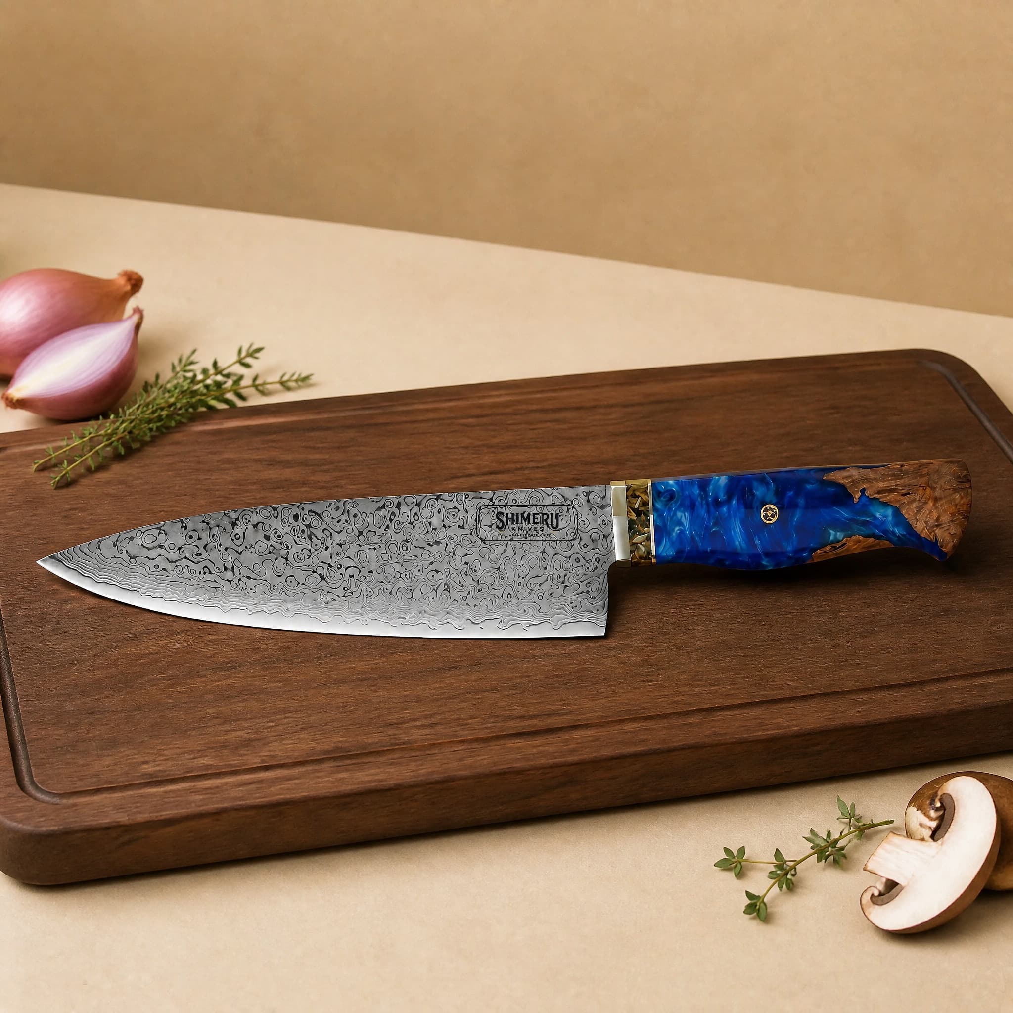 Yamato 8" Damascus Steel Gyuto Knife