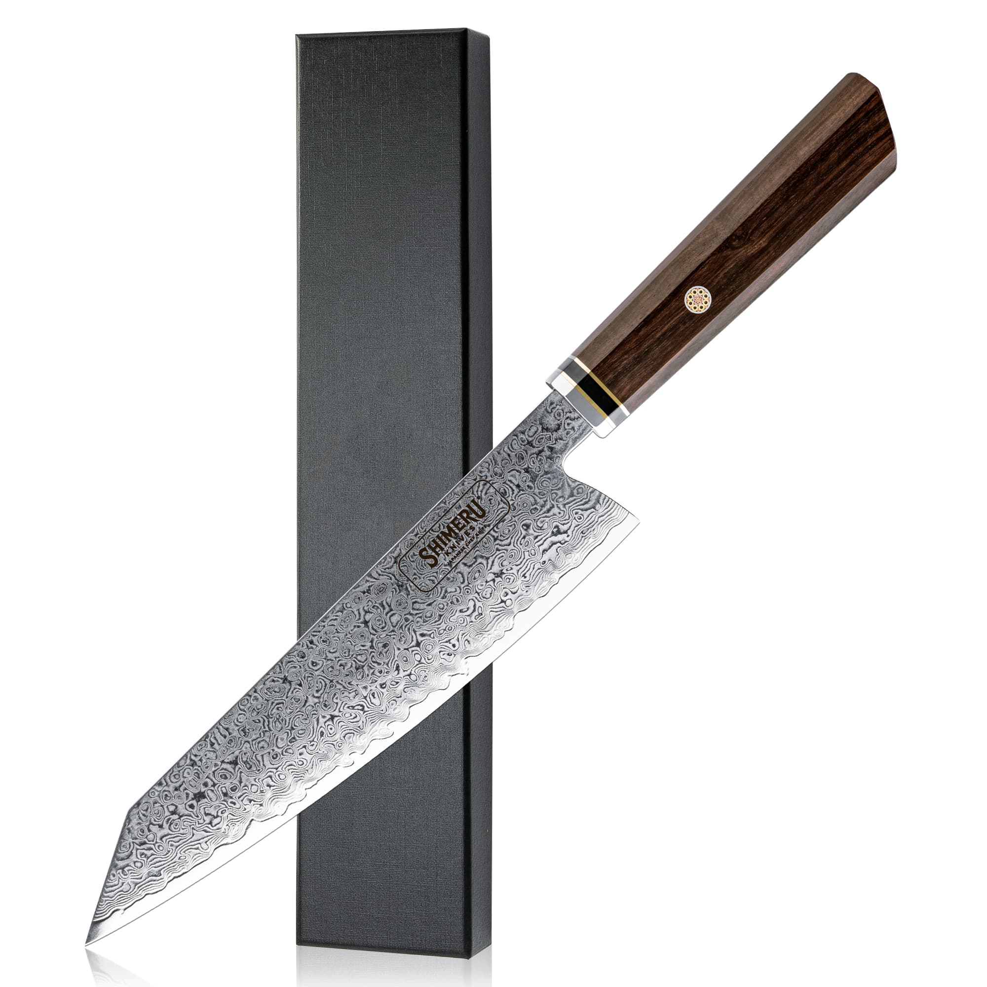 Hikari 8" Damascus Steel Kiritsuke Knife 切り付け包丁